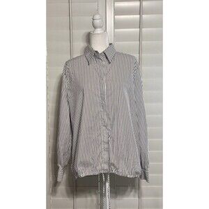 SEMICOUTURE Women Size 44 US L Button Up Front Shirt Made In Italy Lagenlook